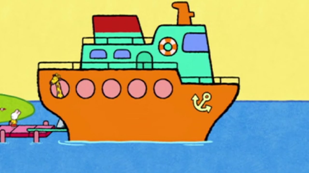 Рисунки Тёмы - Нарисуй лайнер - мультики про кораблики