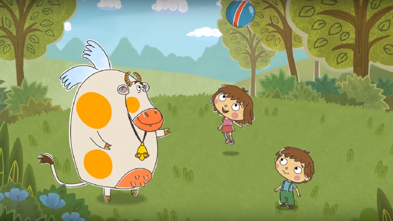 Малыши и Летающие Звери - Мячик - Короткие развивающие мультики для детей