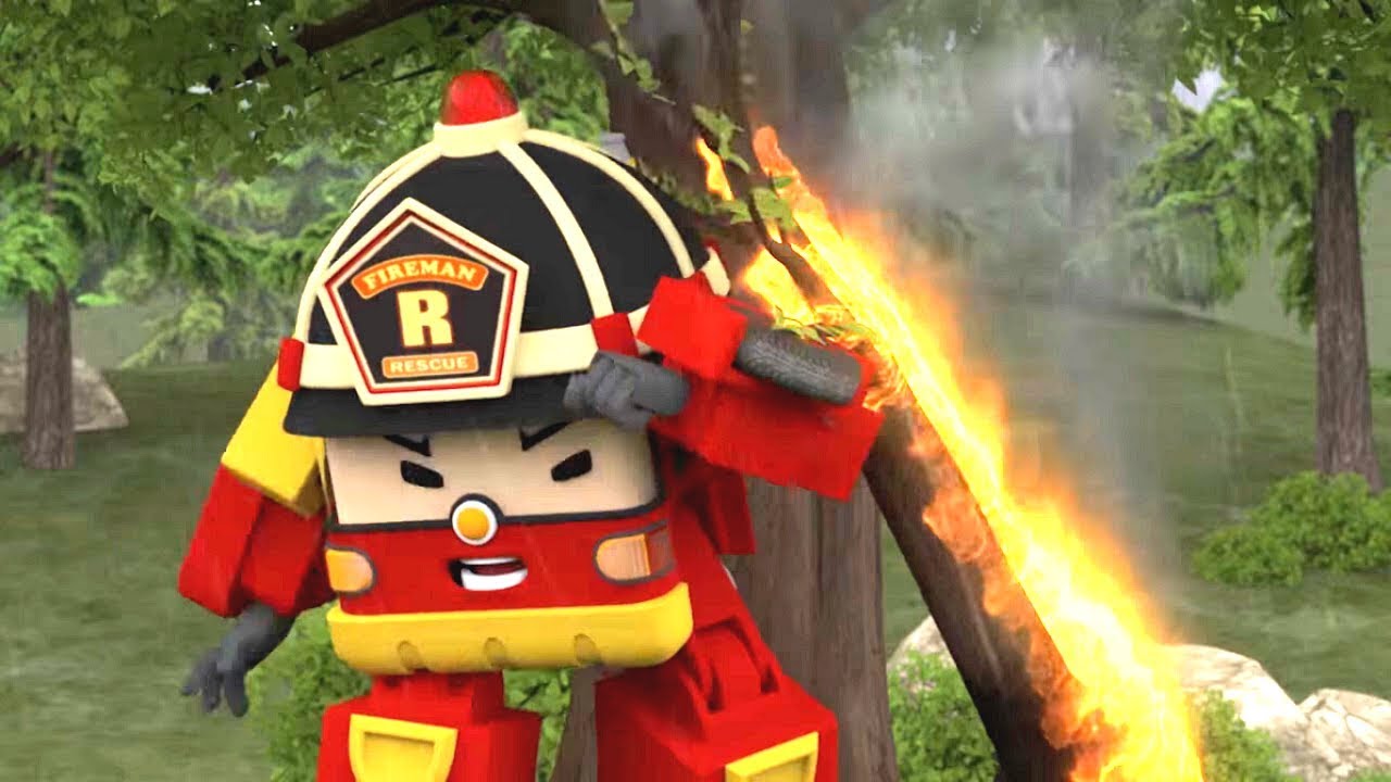 Робокары - Рой и пожарная безопасность - Берегись молнии + Огонь, который нельзя потушить водой