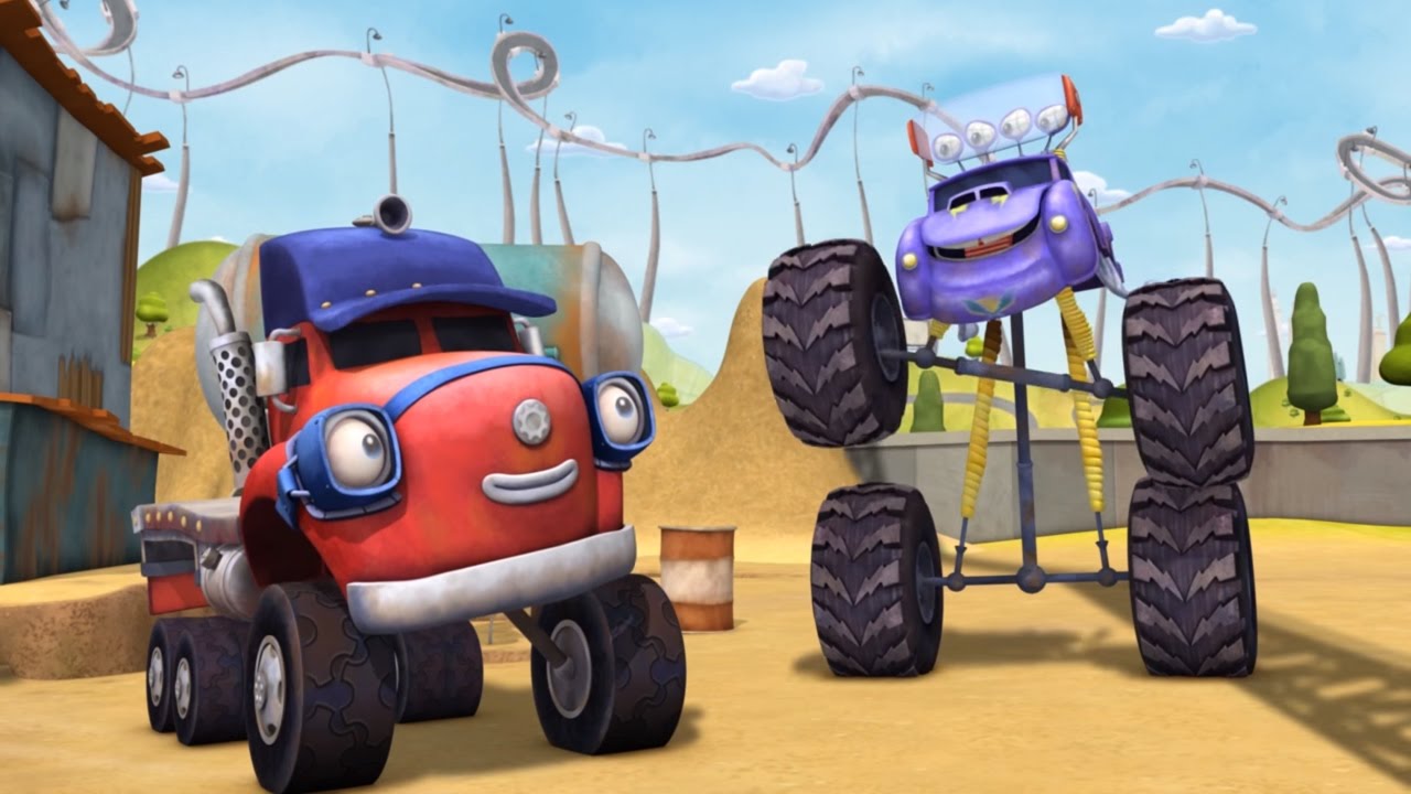 Мультики про машинки - ТРАКТАУН - Всё и сразу - Веселые мультфильмы для детей о грузовиках