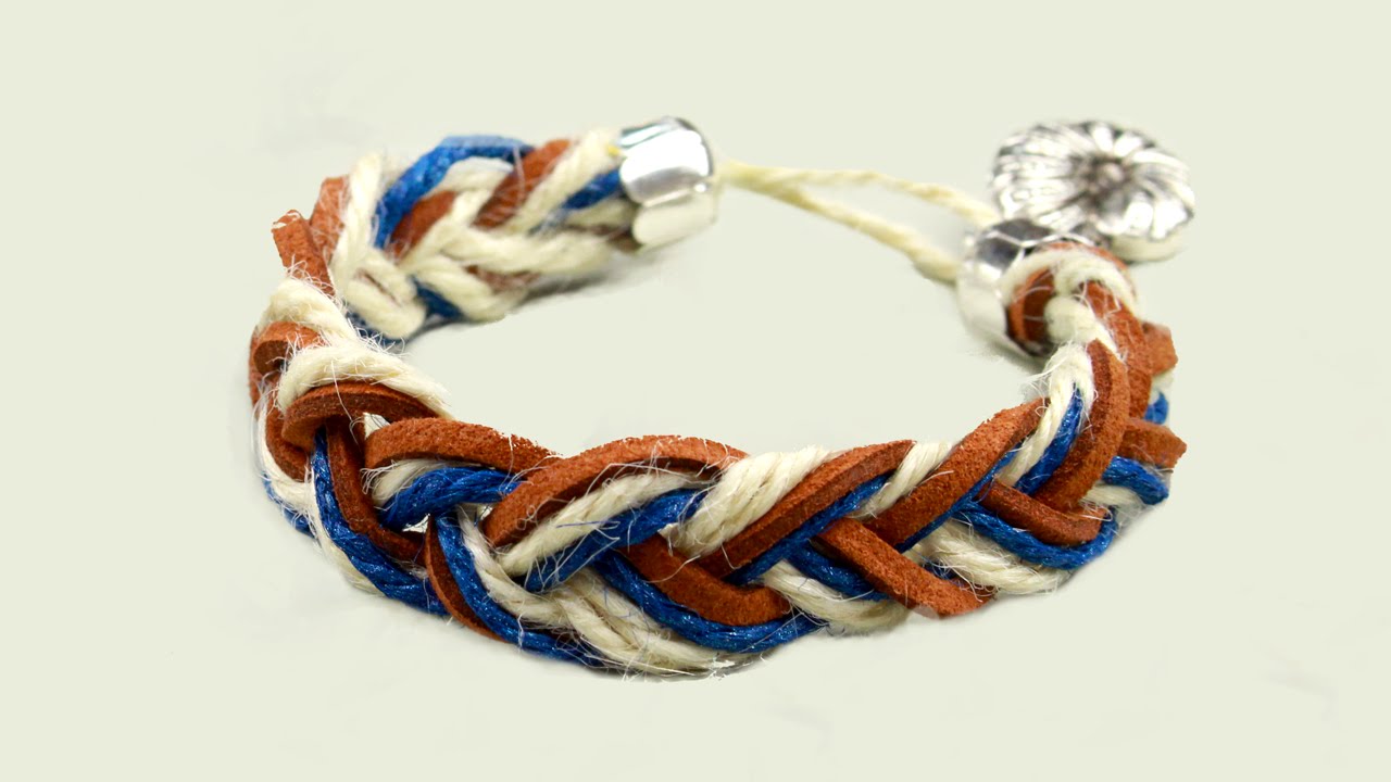 Как сделать браслет из веревки в морском стиле своими руками
