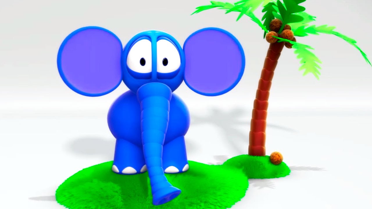 3D мультфильмы для самых маленьких: Соберем Слоненка. ЗимЗум