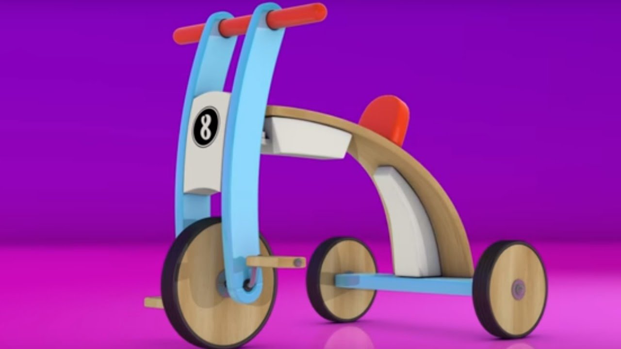 Развивающий мультфильм для детей. Яйцо с сюрпризом: велосипед. Видеоигра.