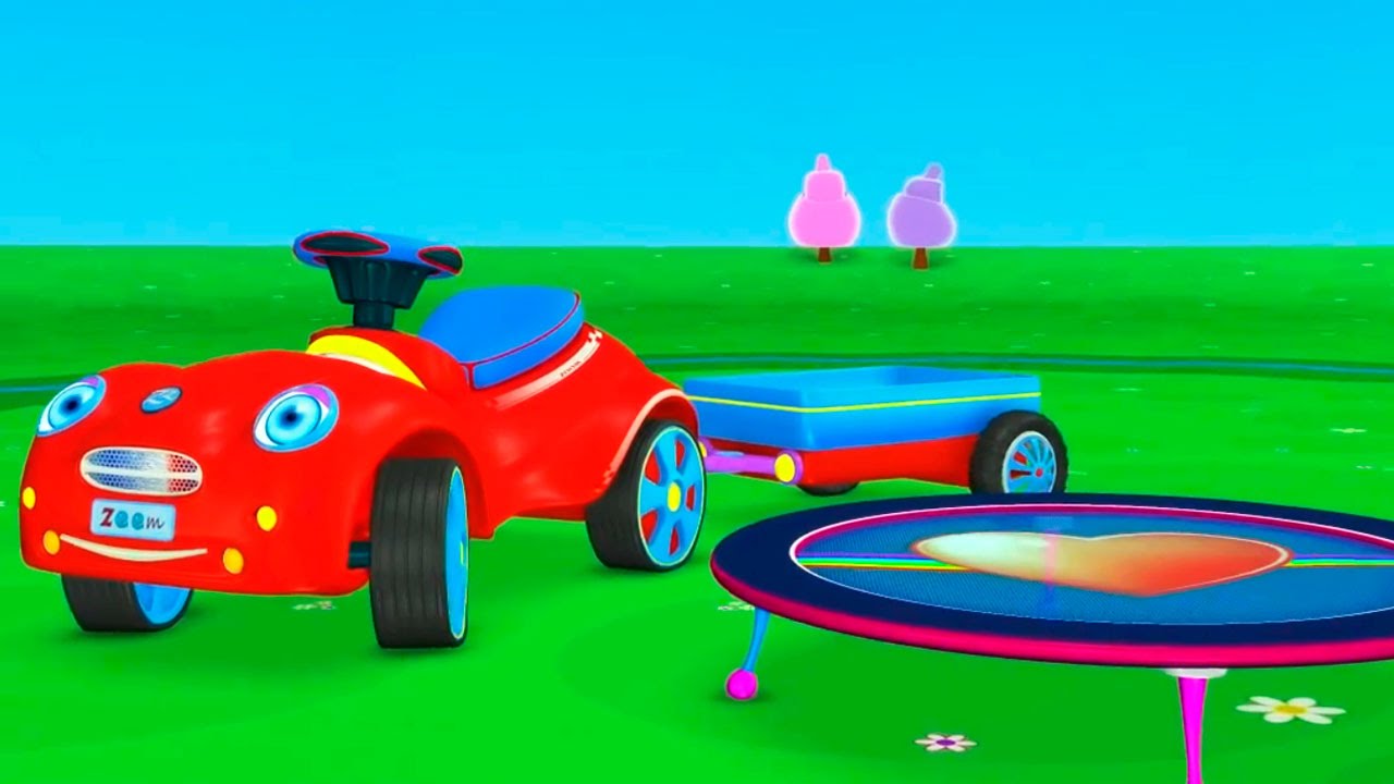 Развивающий 3Д мультик про машинку: Детская Площадка для малышей