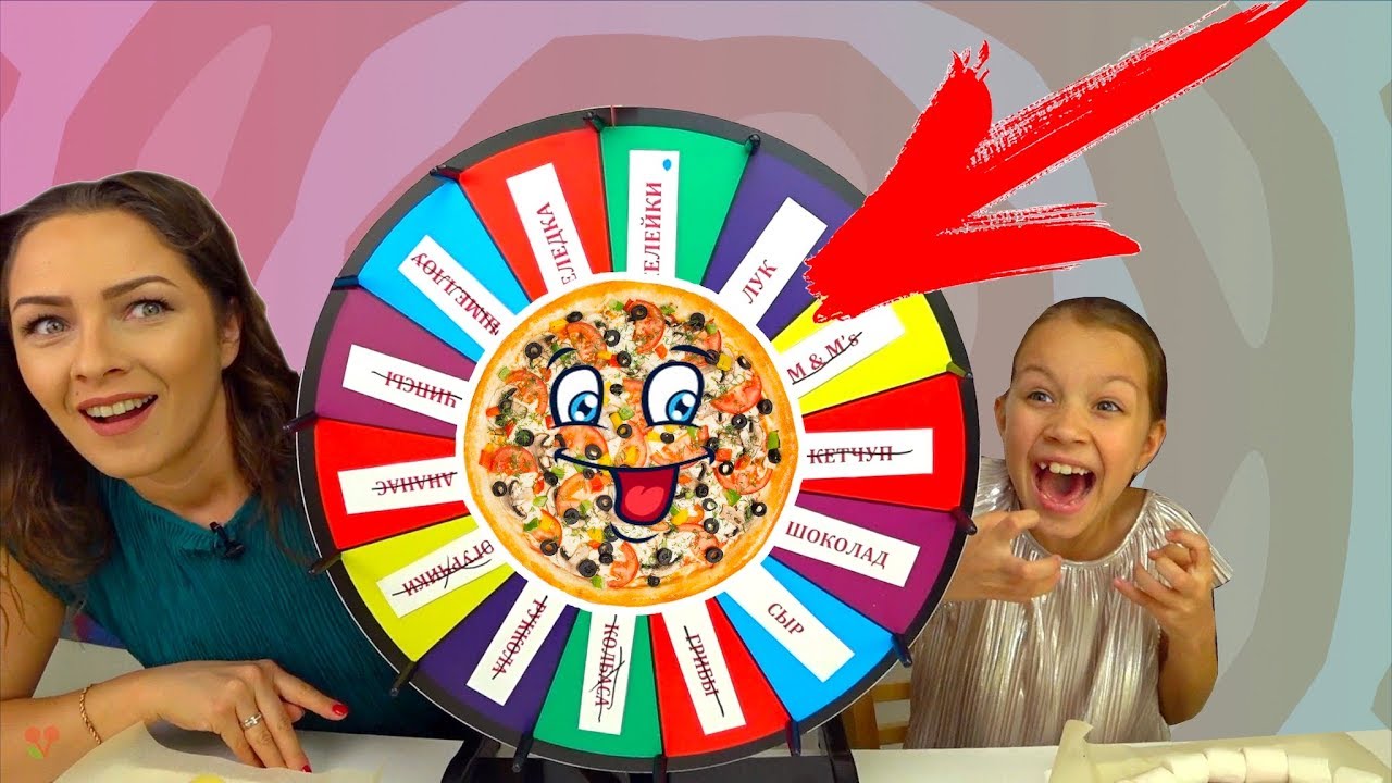 КРЕЙЗИ РУЛЕТКА Пицца ЧЕЛЛЕНДЖ Mistery Wheel of Pizza Challenge /// Вики Шоу
